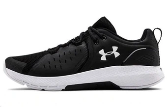 Мужские тренировочные кроссовки Under Armour Charged Commit 2 черно-белые | Китай.рф