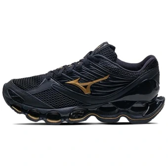 Кроссовки для бега Mizuno Prophecy 13S унисекс, черные с желтым | Китай.рф
