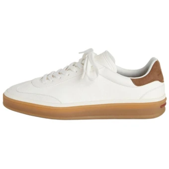 Кроссовки Loro Piana Tennis Walk из телячьей кожи белого цвета | Китай.рф