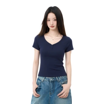 Футболка Semir с V-образным вырезом, женская | Китай.рф