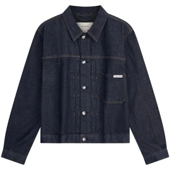 Calvin Klein джинсовая куртка мужская 46E Denim темно-синяя | Китай.рф