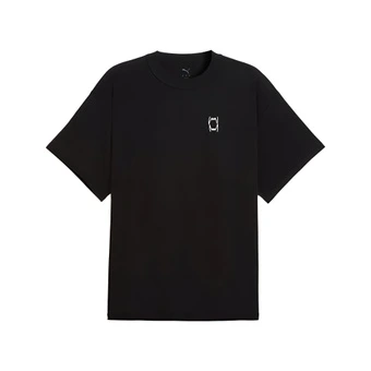Футболка PUMA Crew Neck Straight Fit унисекс, черная | Китай.рф