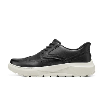 Мужские повседневные кожаные туфли Skechers Casual черные | Китай.рф