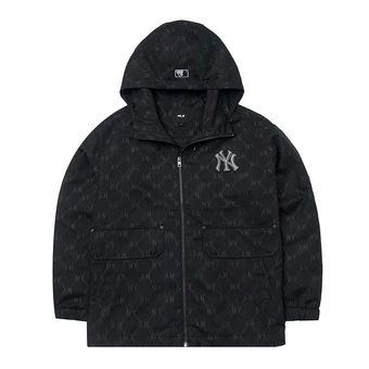 Куртка MLB Black Hooded ветрозащитная для мужчин и женщин | Китай.рф