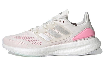 Женские беговые кроссовки Adidas Pureboost 22 розово-белые | Китай.рф