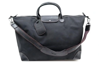 Сумка-шоппер LONGCHAMP Boxford 45 Текстильная унисекс черная | Китай.рф