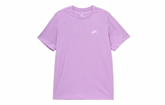 Футболка Nike Sportswear Club с вышитым логотипом, мужская, цвет "ударный пурпурный" | Китай.рф