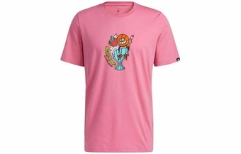Футболка Adidas Set in Sleeve T Shirt, мужская, розовая | Китай.рф