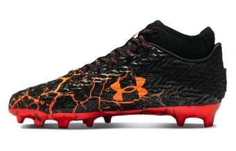 Мужские футбольные бутсы Under Armour UA Spotlight 4 MC AG, черно-оранжевые | Китай.рф