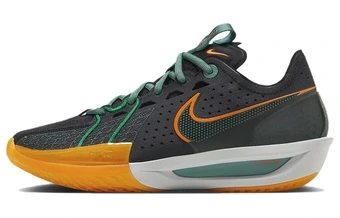 Баскетбольные кроссовки Nike Air Zoom G.T. Cut 3 EP Черно-оранжево-зеленые | Китай.рф