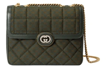 Сумка GUCCI Canvas Portable Crossbody Canvas Bag, Shoulder Bag Women's Dark Green | Китай.рф