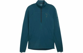 PUMA Seasons Long Sleeve Мужская Беговая Рубашка Синяя | Китай.рф