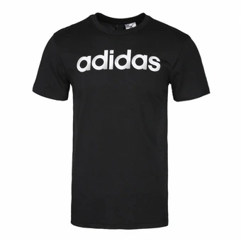 Мужская футболка Adidas с круглым вырезом, черная | Китай.рф