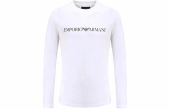 Футболка Emporio Armani с логотипом мужская белая | Китай.рф