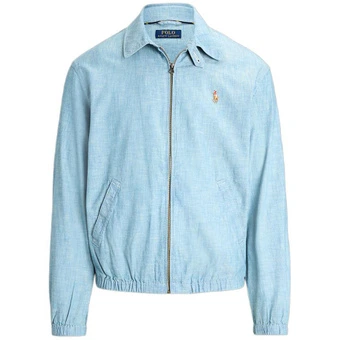 Куртка Polo Ralph Lauren Polo Pony-motif Shirt Jacket мужская синяя | Китай.рф