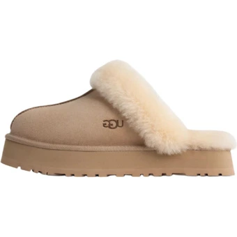 Домашние тапочки UGG утепленные с закрытым носком, песочные | Китай.рф