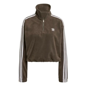 Adidas Originals Женский свитшот из флиса Polar Fleece, цвет Dark Shadow Olive | Китай.рф