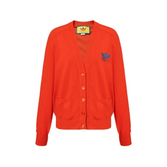 Вязаный свитер GUCCI x Adidas Originals женский красный | Китай.рф