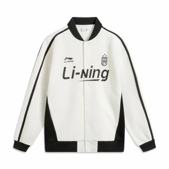 Li Ning Бейсбольная куртка унисекс из коллекции Sports Life, цвет слоновой кости | Китай.рф