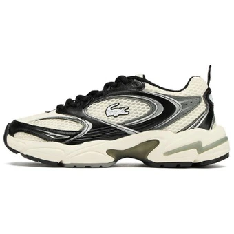 Женские повседневные туфли LACOSTE Abrasion Resistant Low top Beige Black | Китай.рф