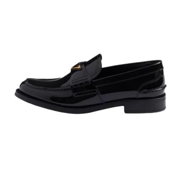 Лоферы PRADA Patent Leather, Leather Loafers 2cm Women's Black | Китай.рф