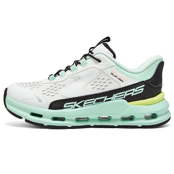 Детские беговые кроссовки Skechers Kids Low top, бело-черно-бирюзовые | Китай.рф