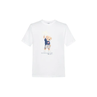 Детская футболка Polo Ralph Lauren Polo Bear с круглым вырезом и коротким рукавом, стандартная версия | Китай.рф