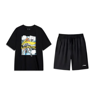Спортивный костюм Li-Ning с мультяшным принтом унисекс | Китай.рф
