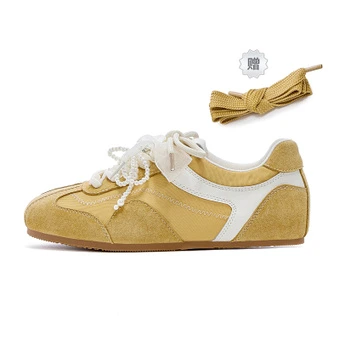 JOSINY German Army Trainers Women's Low Top Ecru | Китай.рф