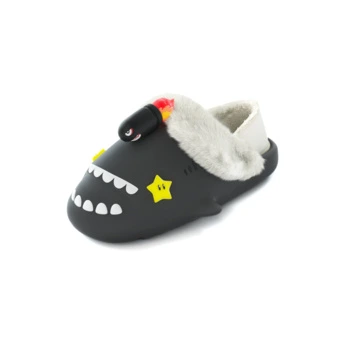 Тапочки HelloSlippers Sharkicks Winter «Пушечное ядро», с закрытым носком и пяткой, унисекс | Китай.рф