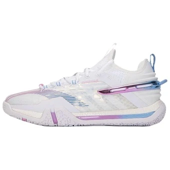 Бадминтонные туфли Li-Ning Marshmallow Cushioning, износостойкие, низкие, унисекс, белые, артикул AYAV011-2 | Китай.рф