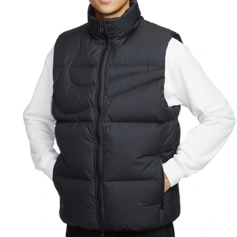 Nike Vests Men's Black Stand Collar Moderate Other | Китай.рф