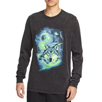 Футболка Nike T Shirts Men's Black Crew Neck Moderate | Китай.рф