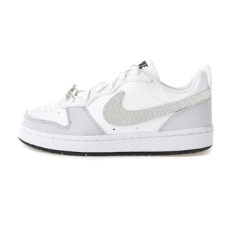 Кроссовки Nike Court Borough Cushioning Abrasion Resistant Low top Kids' Skateboarding Shoes Gray Unisex | Китай.рф