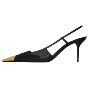 Туфли SAINT LAURENT Jeanne Slim Heel High Heels 7.5cm Women's Black | Китай.рф