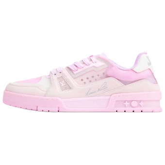 Кроссовки LOUIS VUITTON Trainer Low top Skateboard Shoes Unisex Pink | Китай.рф