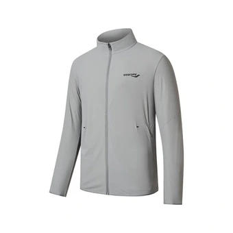 Saucony Jackets Men's Nebula Gray Stand Collar Moderate | Китай.рф