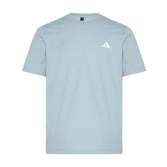 Adidas, унисекс футболка с круглым вырезом, светло-голубая | Китай.рф