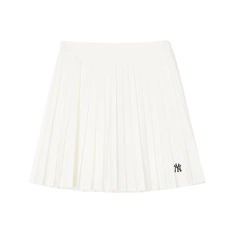 Кэжуал короткая юбка MLB VARSITY SPORTS TWILL PLEATS SKIRT белая женская | Китай.рф
