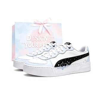 Женские кроссовки PUMA Skye Skateboard Shoes, низкие, розово-белые | Китай.рф