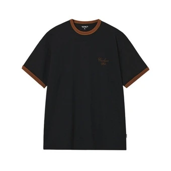 Carhartt WIP T Shirts Men's Crew Neck Moderate Straight Fit | Китай.рф