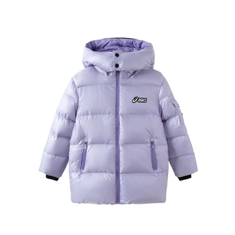 Детский пуховик Asics Kids Down Jackets Hooded, несъемный капюшон, утепленный, ветрозащитный | Китай.рф