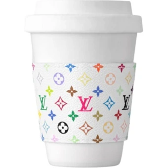 LOUIS VUITTON X Такаши Мураками керамическая кофейная кружка с чехлом, белая | Китай.рф
