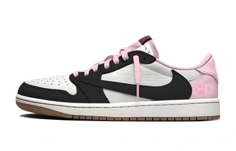 Travis Scott X Jordan Air Jordan 1 Винтажные баскетбольные кроссовки Low Top Розовые | Китай.рф