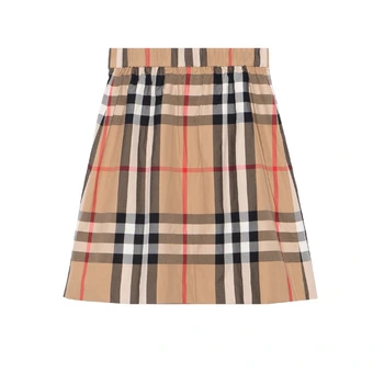 Burberry Юбка в клетку для девочки, коллекция Осень-Зима 2022 | Китай.рф