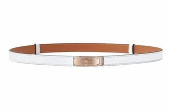 HERMES ремень Epsom 18 с розово-золотой пряжкой, женский, белый, 1.8 см | Китай.рф