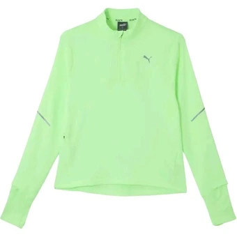 Женский свитшот PUMA GRID FLEECE, цвет яблочно-зеленый | Китай.рф
