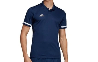 Мужская рубашка поло Adidas с принтом логотипа, темно-синяя, DY8806 | Китай.рф