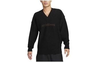 Nike Sweaters Мужской черный свитер с V-образным вырезом | Китай.рф