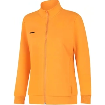 Женская толстовка Li-Ning на молнии оранжево-желтая | Китай.рф
